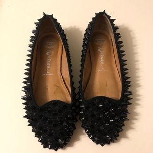 Jeffrey Campbell Mention Spike Black Suede